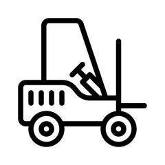 forklift line icon