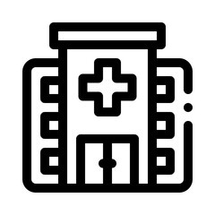 Obraz premium hospital line icon