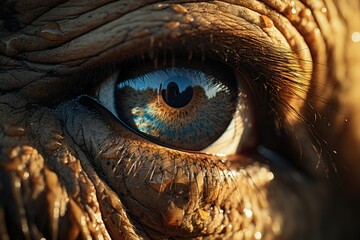 Close of a Thai elephant, generative IA