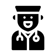doctor glyph icon