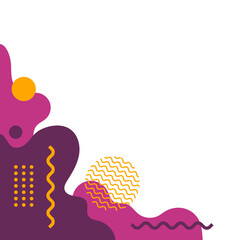 Abstract Liquid Memphis Corner