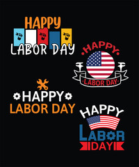 Labor Day T-Shirt Design, Workers Day Poster Design, Labor Day Illustration Vector