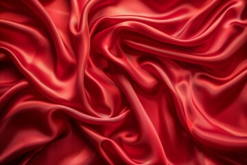 Obraz premium Luxurious Red Silk Fabric
