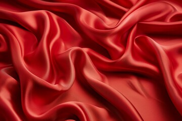 Obraz premium Luxurious Red Silk Fabric