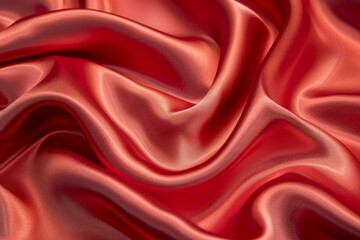 Obraz premium Luxurious Red Satin Fabric