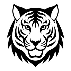 Obraz premium Striking Tiger Logo Icon Vector Illustration