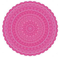 Signs and symbols. Circle pattern lotus or flower mandala art design. beauty, fashion, geometry.