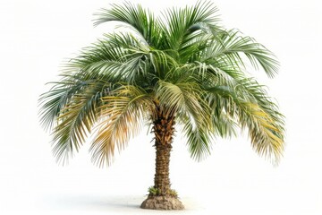 Fototapeta premium Palm Tree Isolated on White Background