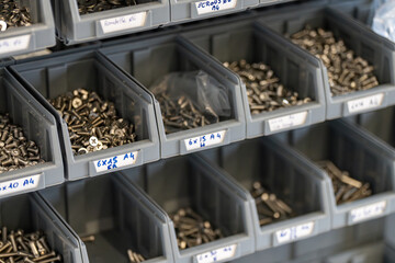 Gros plan de visserie pour un atelier