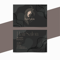 Hair Salon Business Card Templates 04