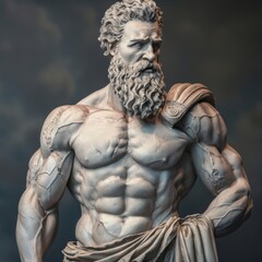 Fototapeta premium Realistic statue of Zeus