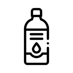 water bottle line icon
