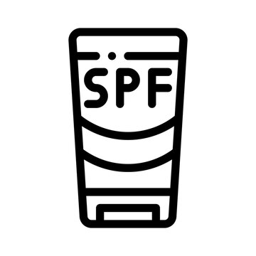 recommend clip art: sunscreen line icon