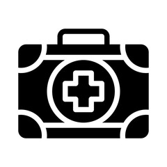 first aid kit glyph icon