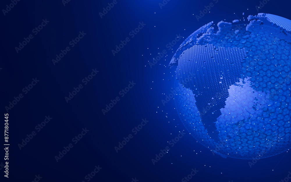 Aufkleber background or wallpaper technology. global business internet network connection with plexus.business