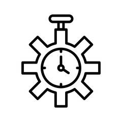 Time Management Lineart