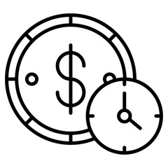 Time is Money Lineart