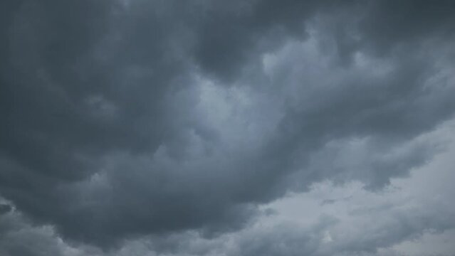 time lapse of rain clouds