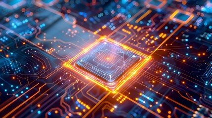 Fototapeta premium Quantum Computing in Environmental Science:Harnessing Digital Climate Models for Eco-Friendly
