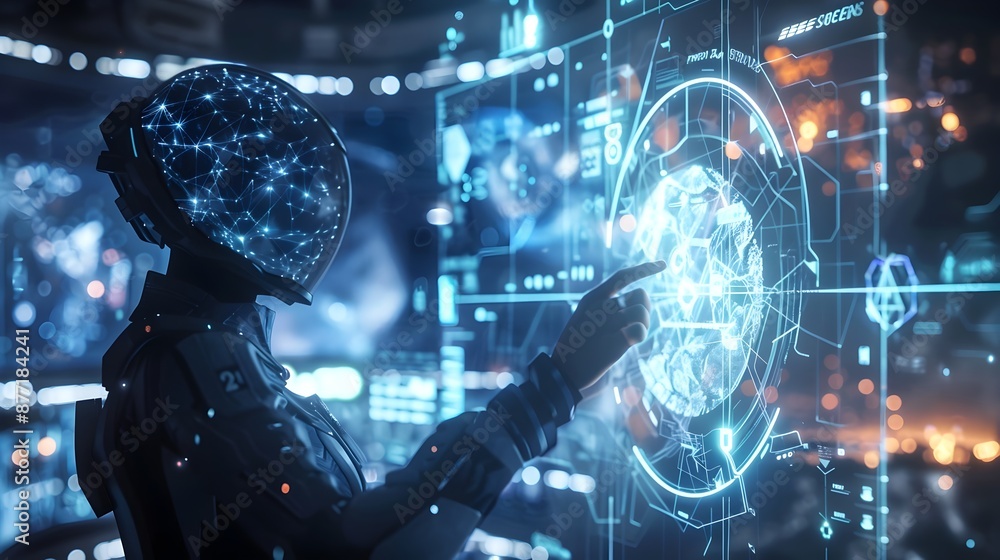 Poster quantum computing revolutionizing the future of gaming with immersive digital worlds and futuristic