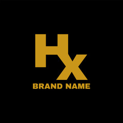 Fototapeta premium Hx letter logo design vector