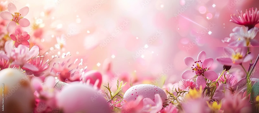 Aufkleber easter themed background with copy space image