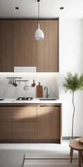 modern kitchen interior with kitchen