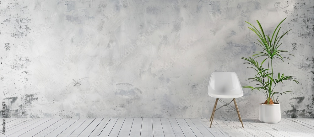 Aufkleber interior walls adorned with scratchy decorations and white paints providing a fresh look in the room