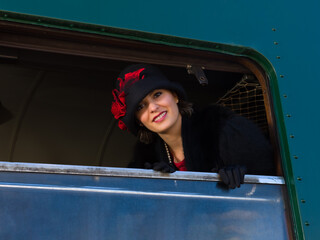 1920s woman passenger