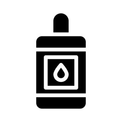 beard oil glyph icon