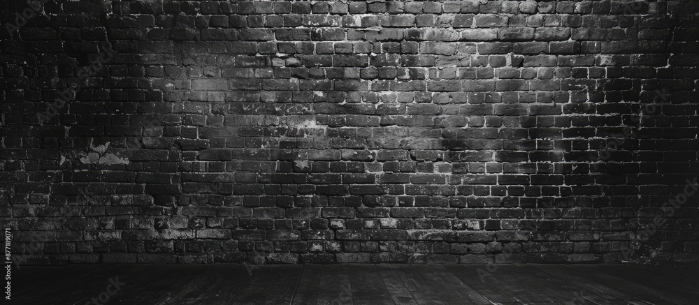 Poster cover page background featuring a brick wall with ample copy space image