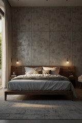 bedroom in hotel