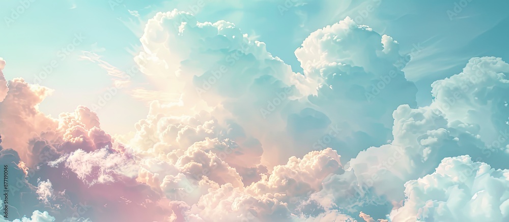Poster free cloud sky background provided for designing with ample copy space for product advertising