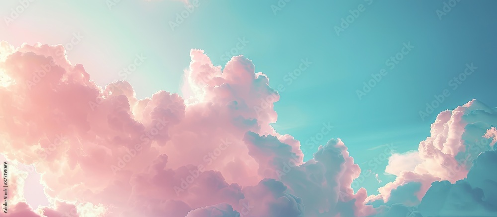 Poster free cloud sky background provided for designing with ample copy space for product advertising