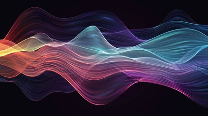 Naklejka premium Abstract Colorful Waves