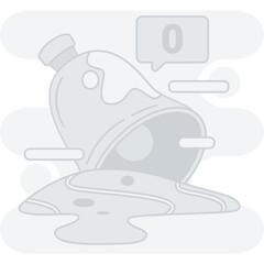 Empty notification illustration, perfect for user interface projects