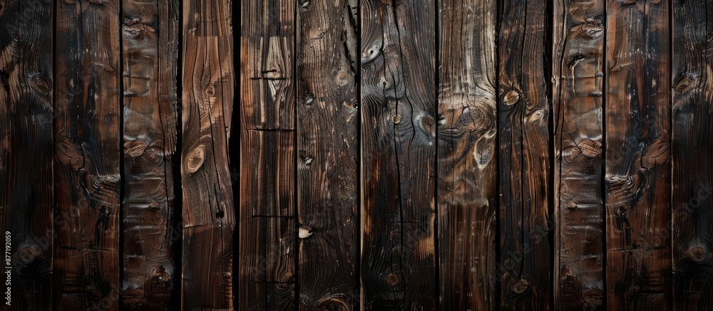 Poster Background of wood with space for adding an image. with copy space image. Place for adding text or design