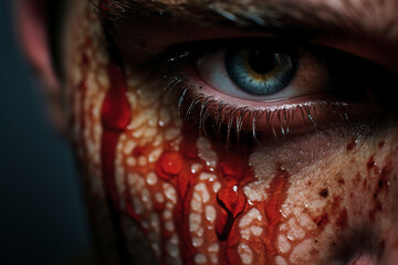 Generative AI technology picture with sensitive content people kidnapping hostage body trading