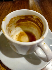 Espresso is coffee produced by brewing coffee at high pressure and temperature, resulting in a thick coffee extract. Coffee is finished.