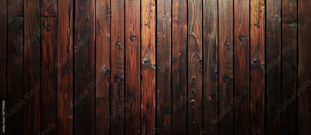 Poster texture of rich dark brown wood panels providing a background for text with ample copy space image a