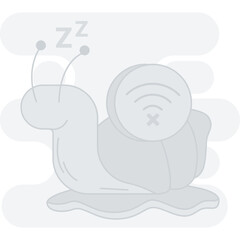 No internet connection illustration, perfect for user interface projects