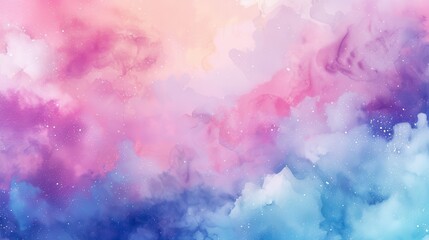 Fototapeta premium Abstract watercolor background with pastel pink, purple, and blue colors