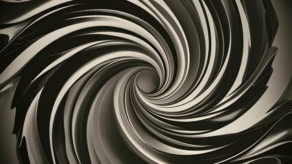 Fototapeta premium Cinematic Black and White Abstract Swirl