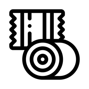 recommend clip art: Hay Bale line icon