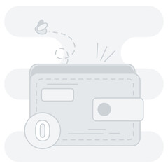 Empty transaction illustration, perfect for empty states user interface projects