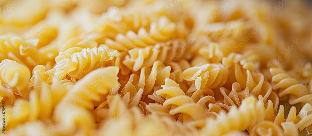 Poster nourishing diet includes pasta made from durum wheat. with copy space image. place for adding text o