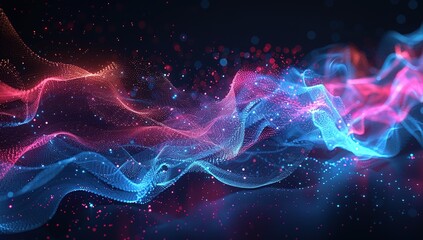 Abstract Digital Wave Background
