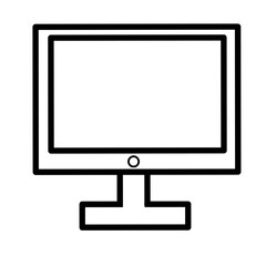 Cute monitor icon