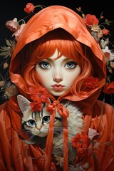 Red cat red, generative IA