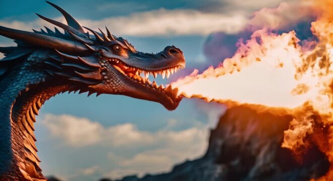 fire breathing dragon